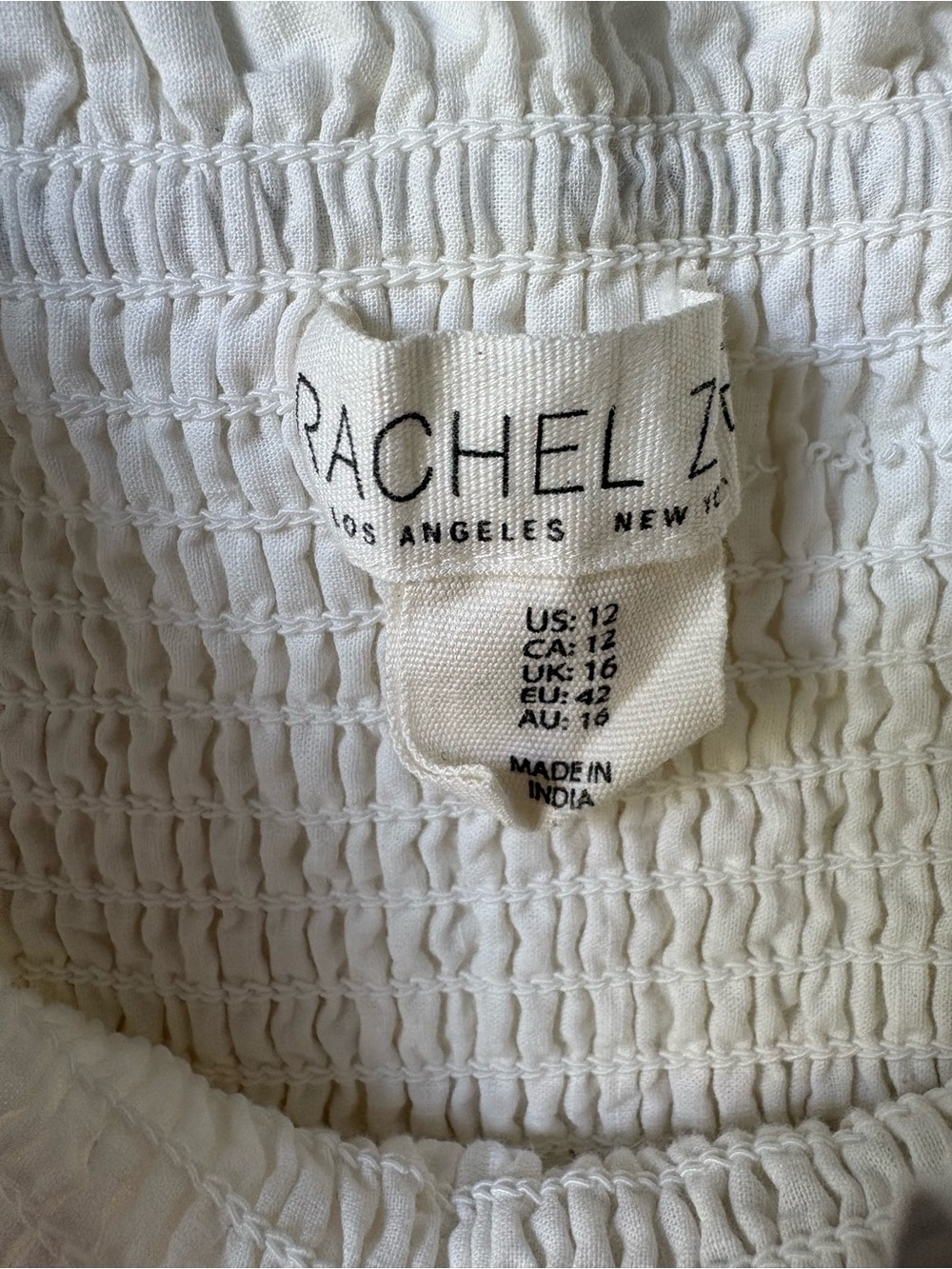 Mommy & Me Matching White Peasant Dresses (womens 12 & kids 4T) - Picture 4 of 9